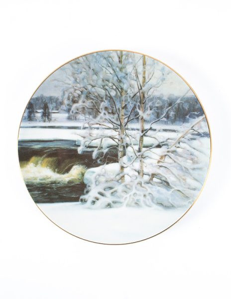 ARABIA Neljä vuodenaikaa "Talvi" - Victor Westerholm seinälautanen - Kuva 1