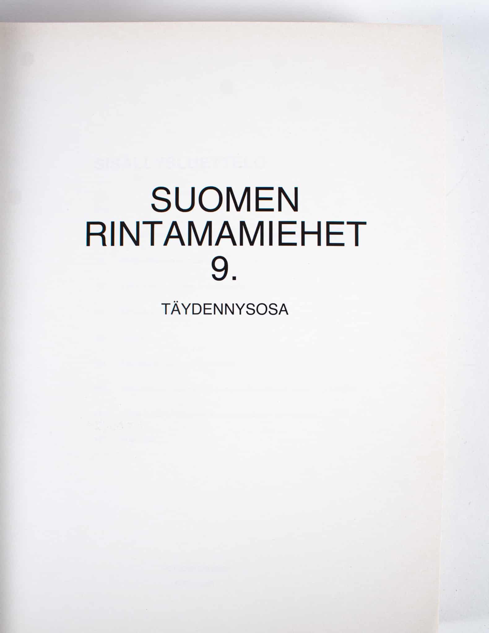 Suomen Rintamamiehet 1939-45, 9. täydennysosa - Turun Ekotori