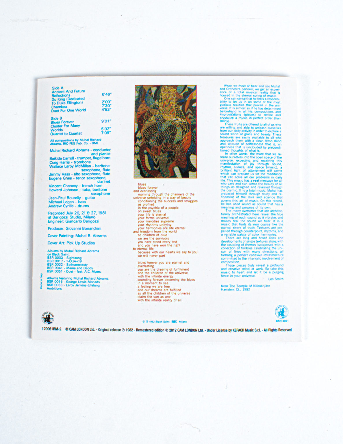 Muhal Richard Abrams 6 CD Set - Image 9