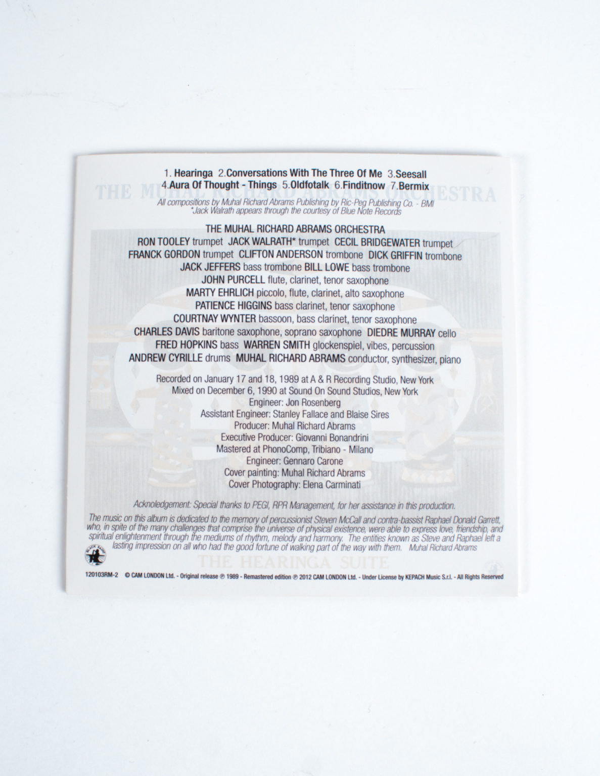 Muhal Richard Abrams 6 CD Set - Image 13
