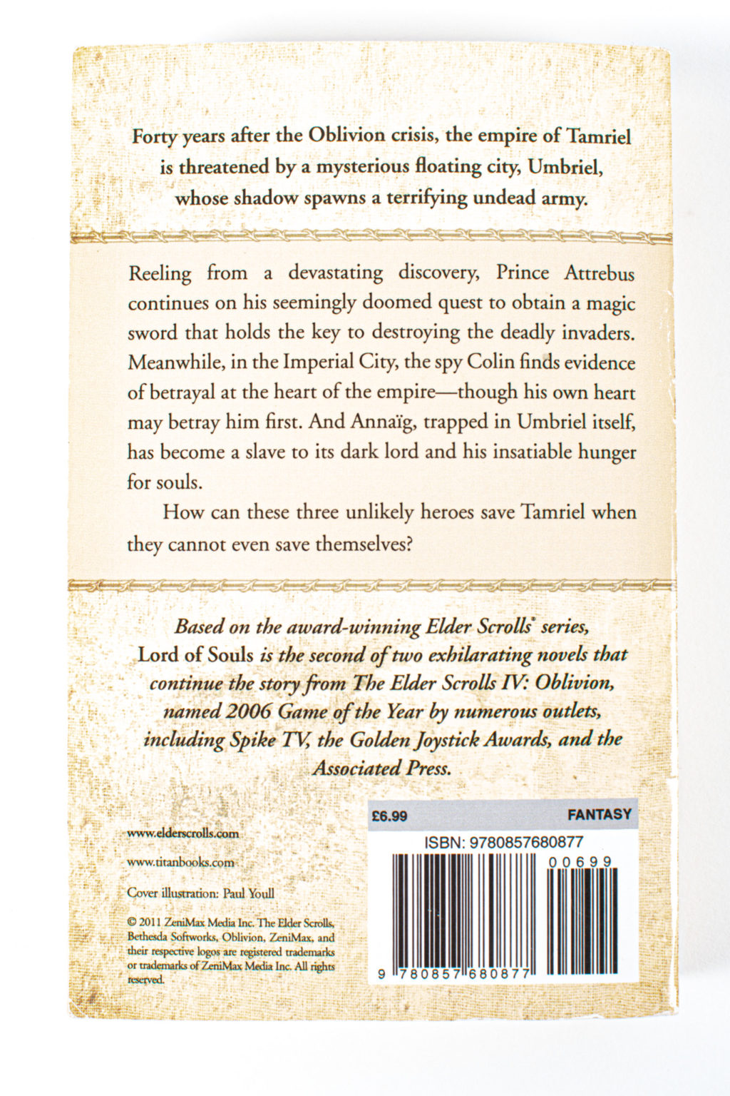 Lord of souls : An Elder Scrolls Novel - Greg Keyes - Image 2