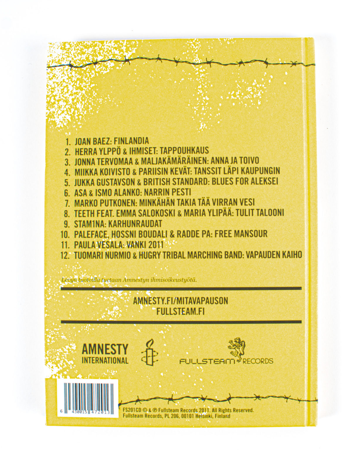 Mitä vapaus on - Amnesty international 50-vuotisjuhla-albumi - Image 3
