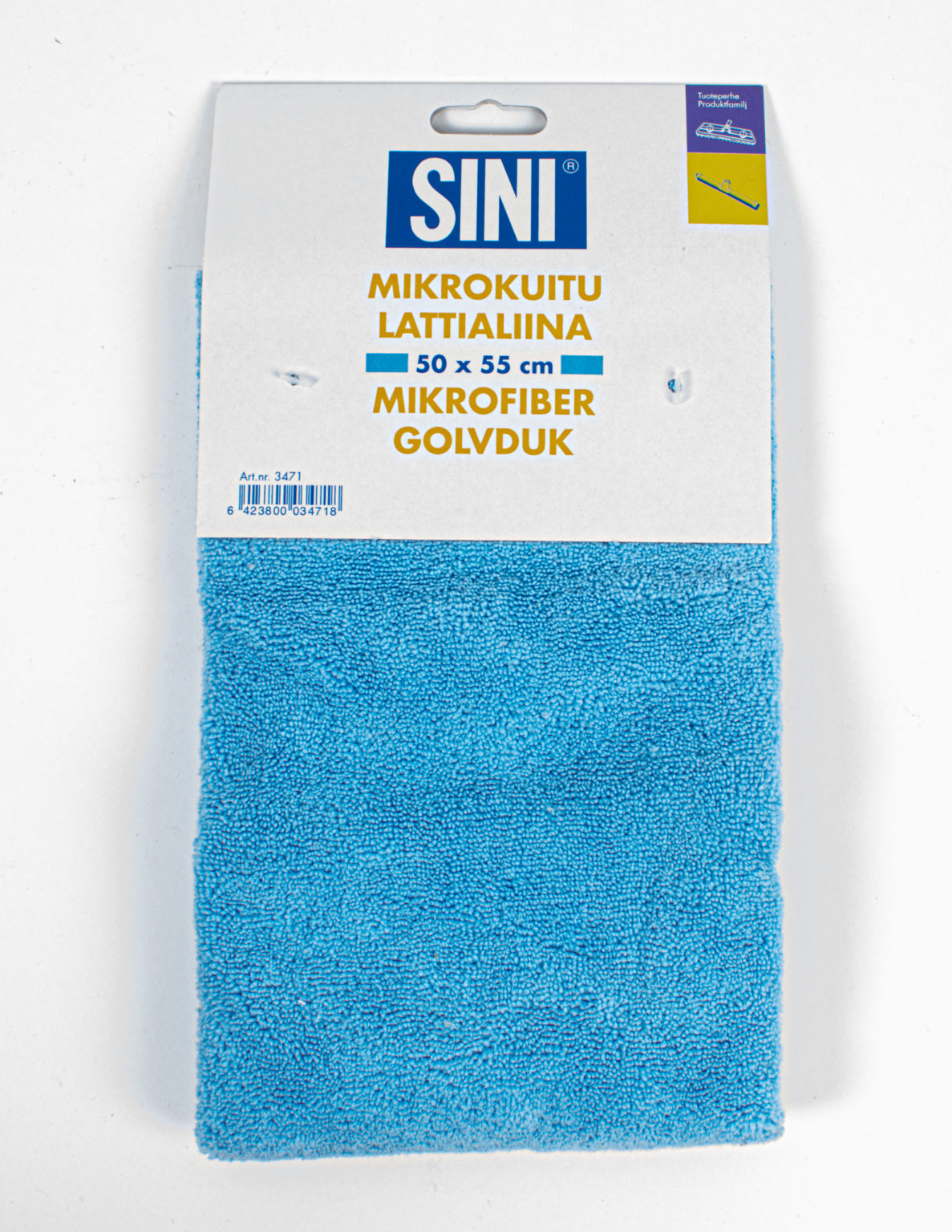 Sini mikrokuitu lattialiina