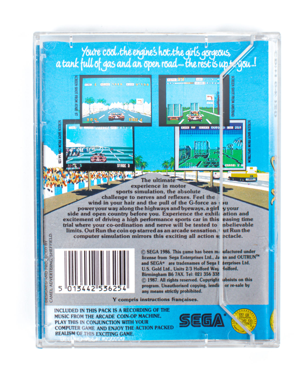 Out Run - Commodore 64/128 peli - Image 2