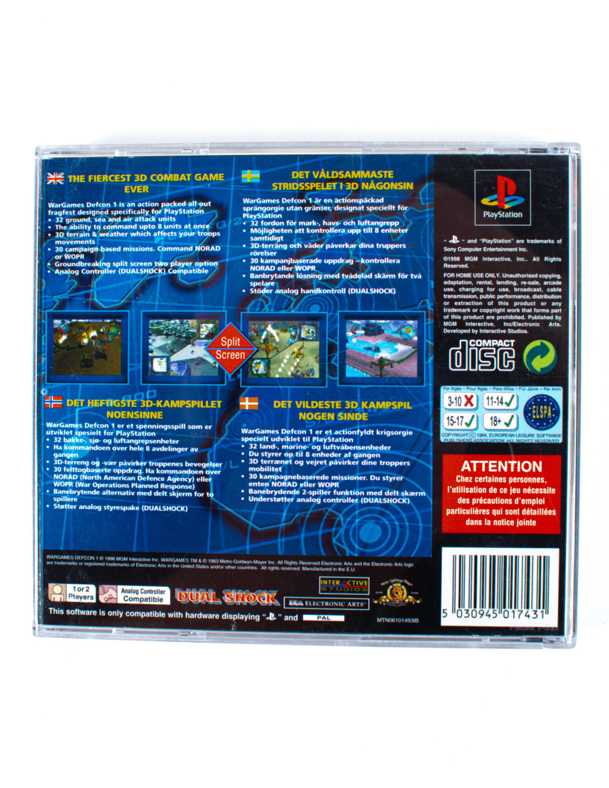 WarGames Defcon 1 PS1 - Image 2