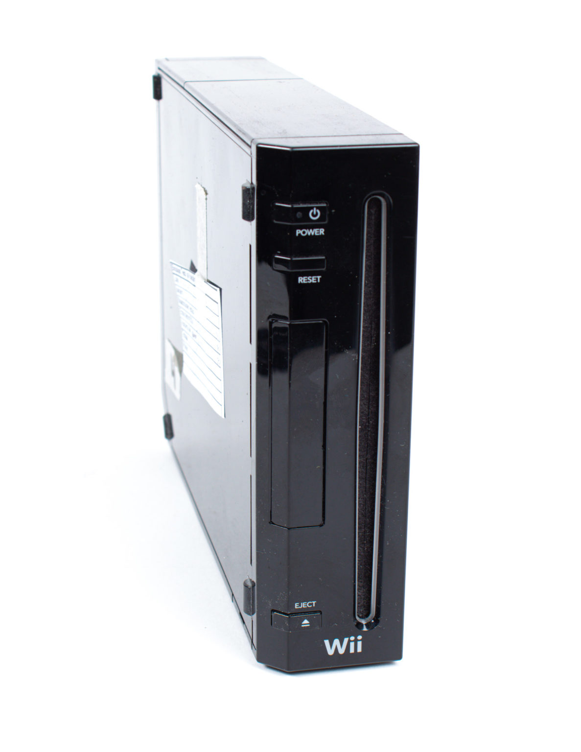 Nintendo Wii (musta) pelikonsoli + ohjain ja nunchaku