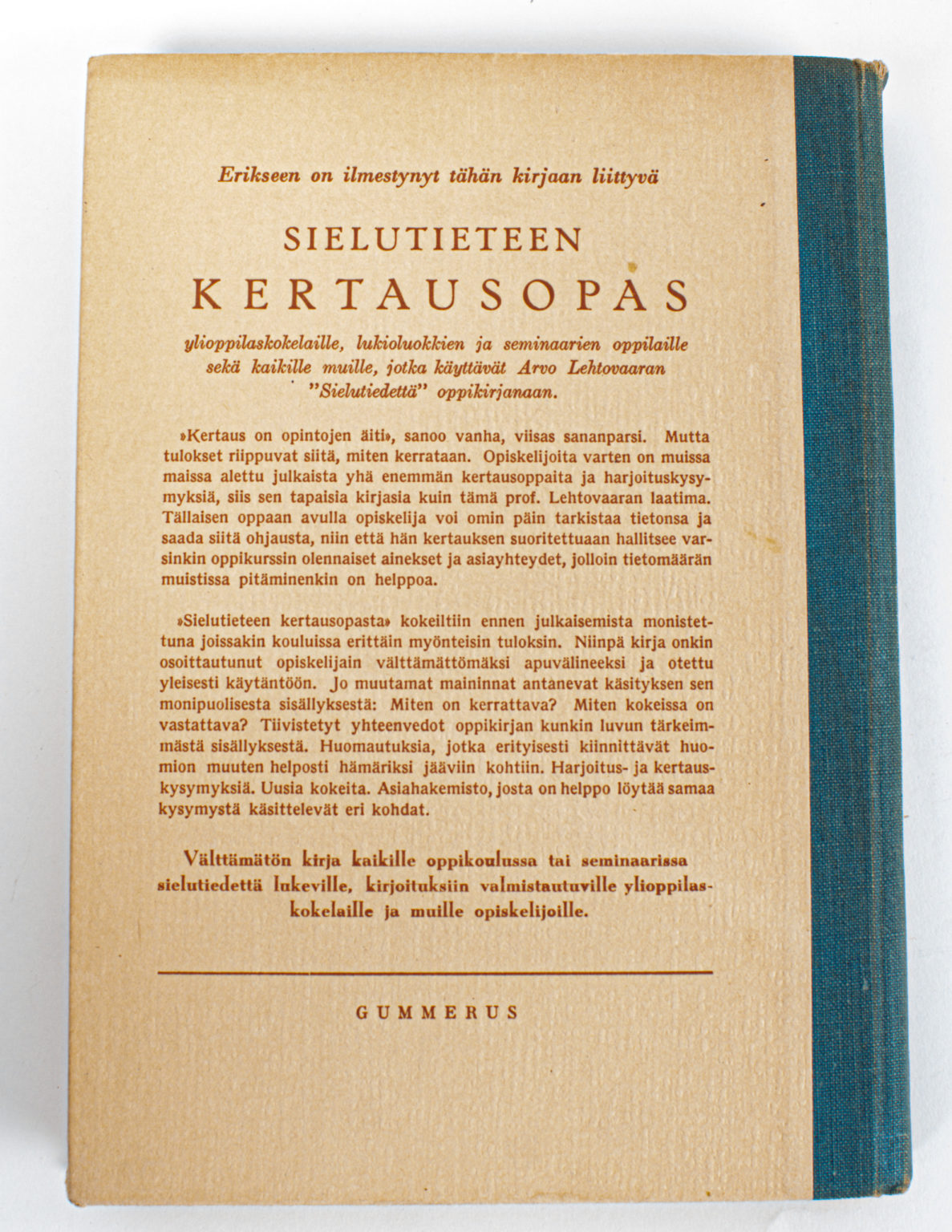 Sielutiede - Arvo Lehtovaara - Image 2