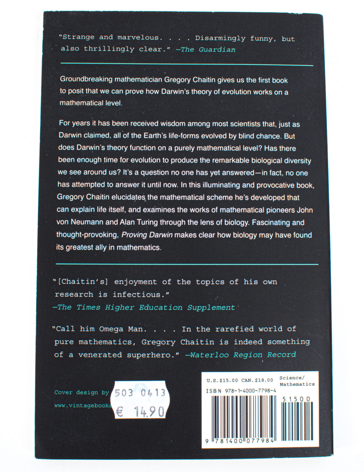 Proving Darwin: Making Biology Mathematical - Image 2