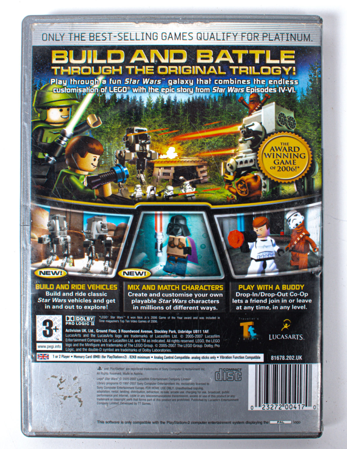 Lego Star Wars II: The Original Trilogy -PS 2 peli - Image 2