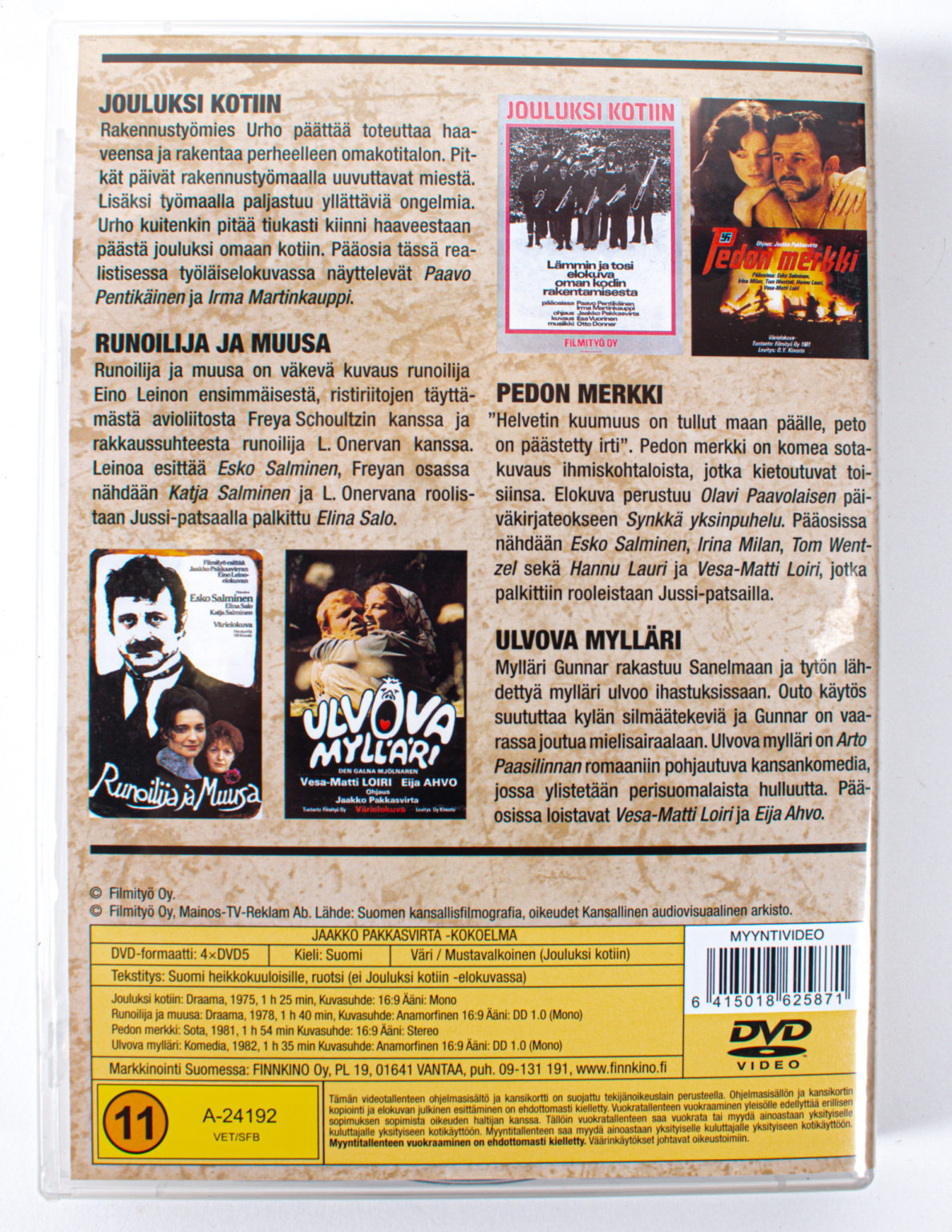 Ohjaaja Jaakko Pakkasvirran elokuvat [DVD] - Image 2