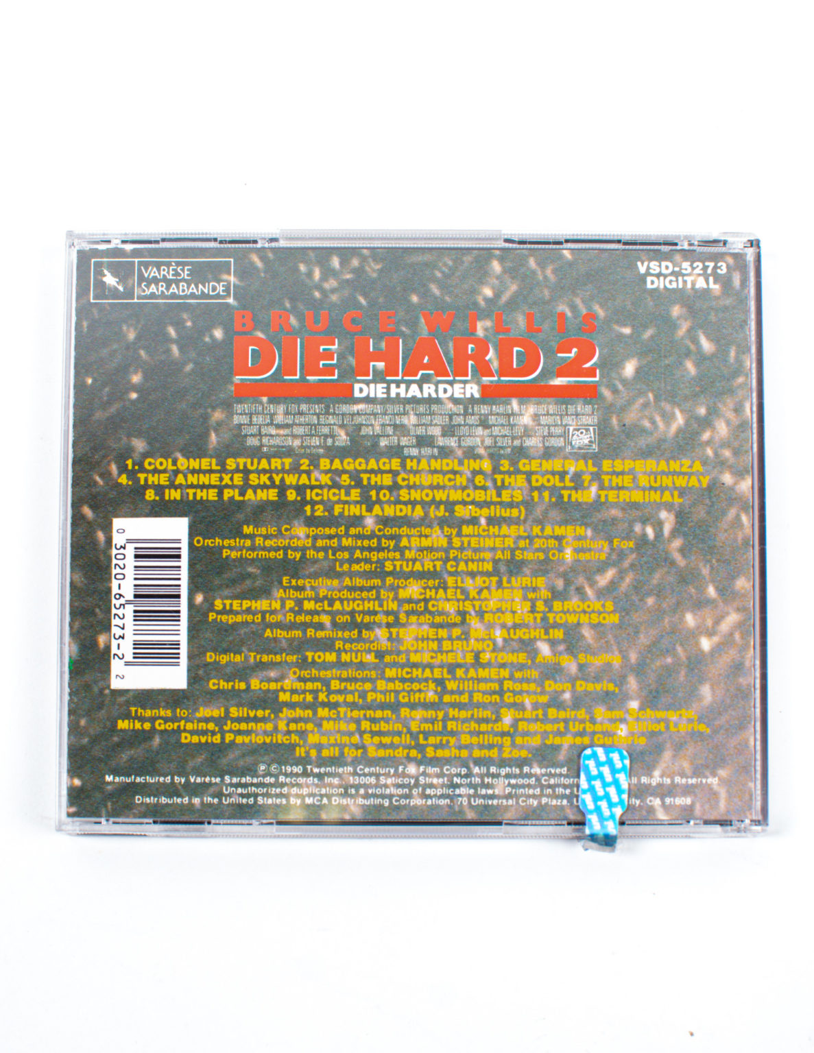 Die Hard 2 Die Harder - Original Motion Picture Soundtrack CD - Image 2