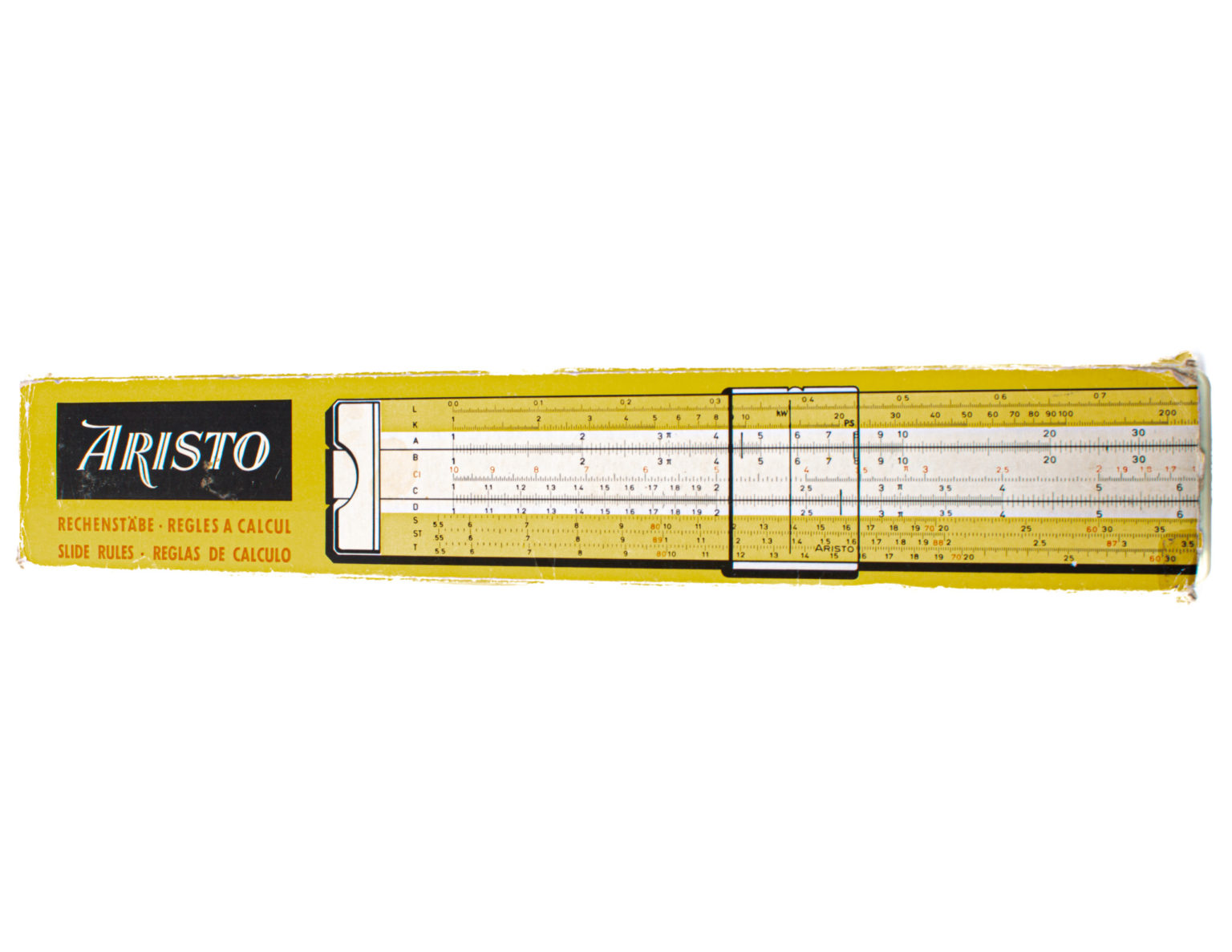 Aristo scholar slide rules/laskutikku