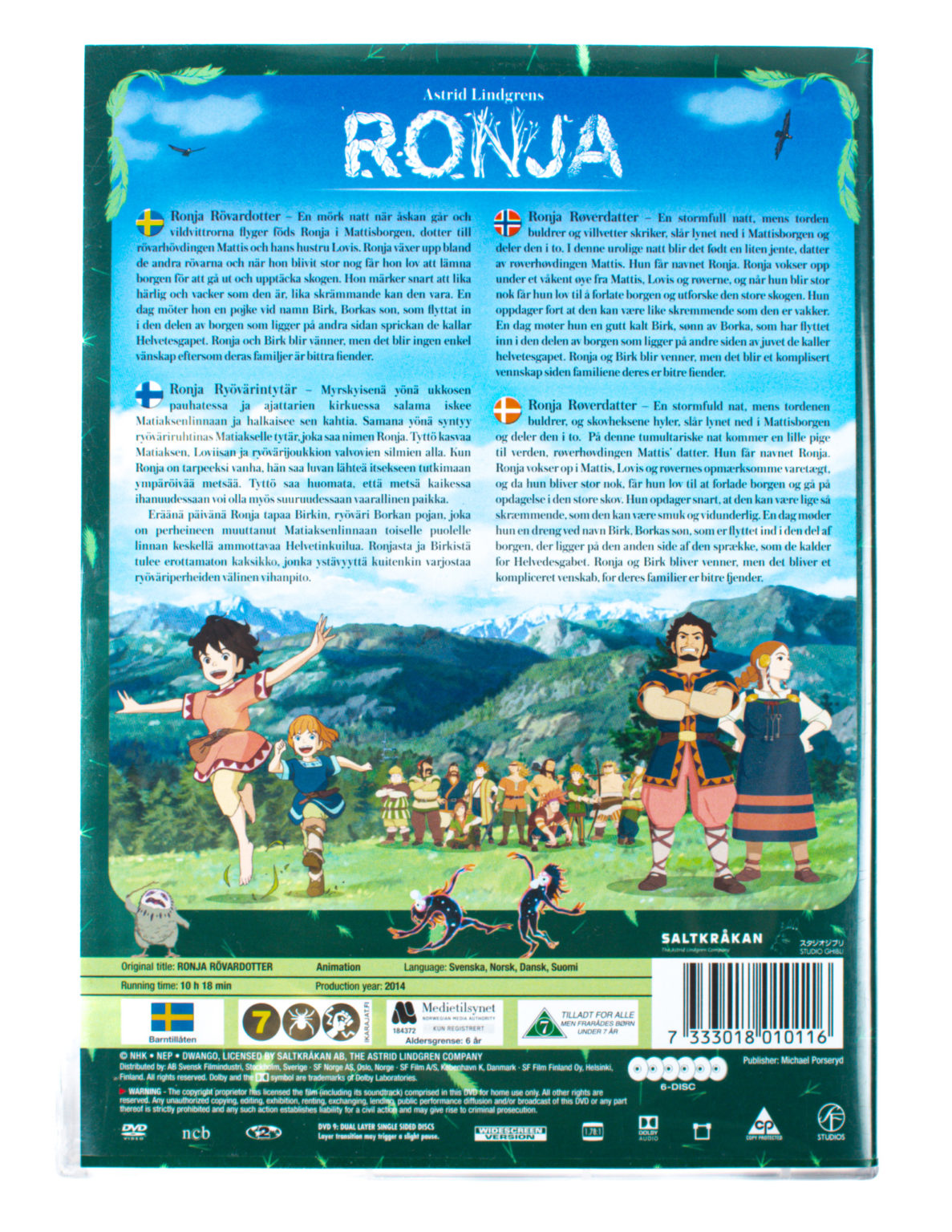 Ronja Ryövärintytär -DVD boksi - Image 2