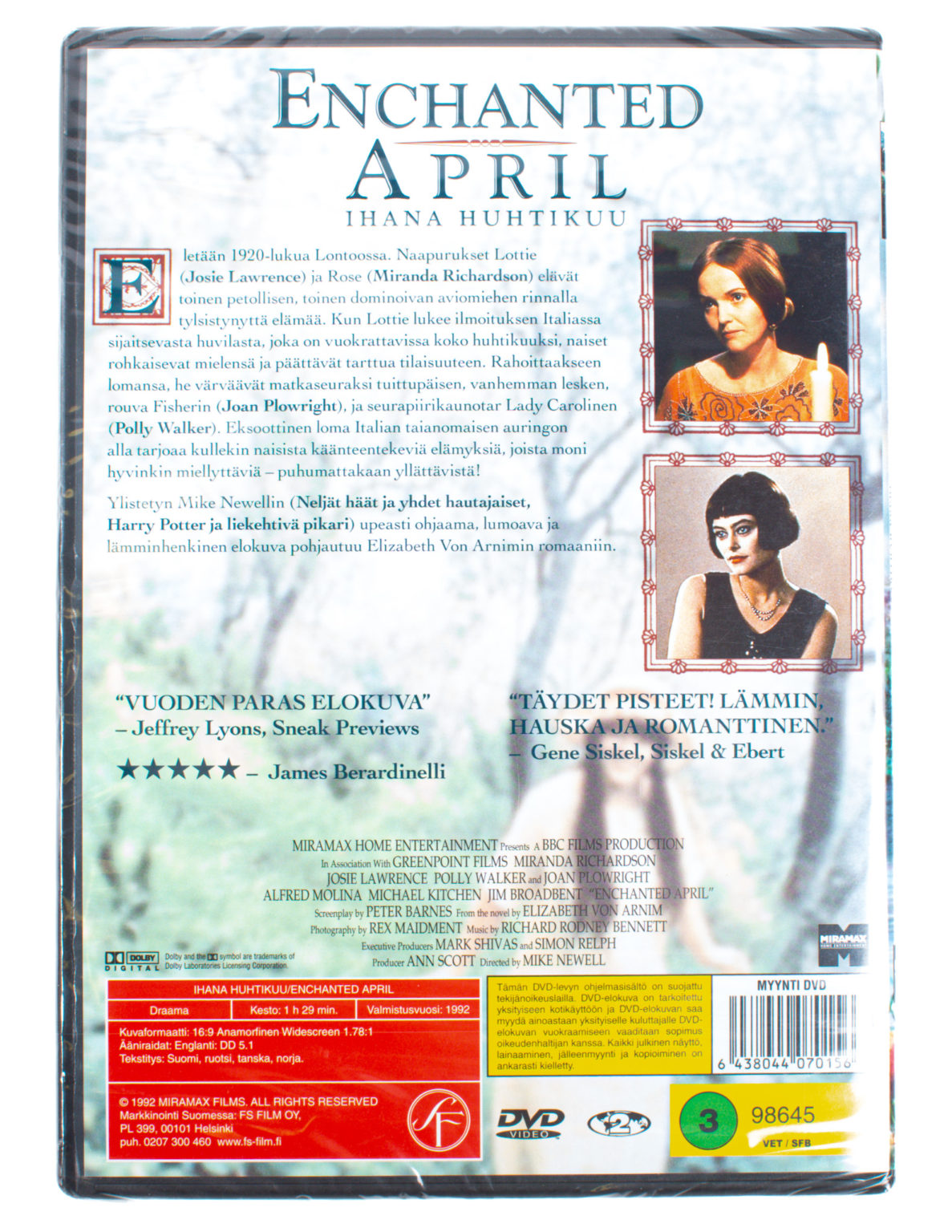 Ihana huhtikuu/Enchanted April -DVD - Image 2