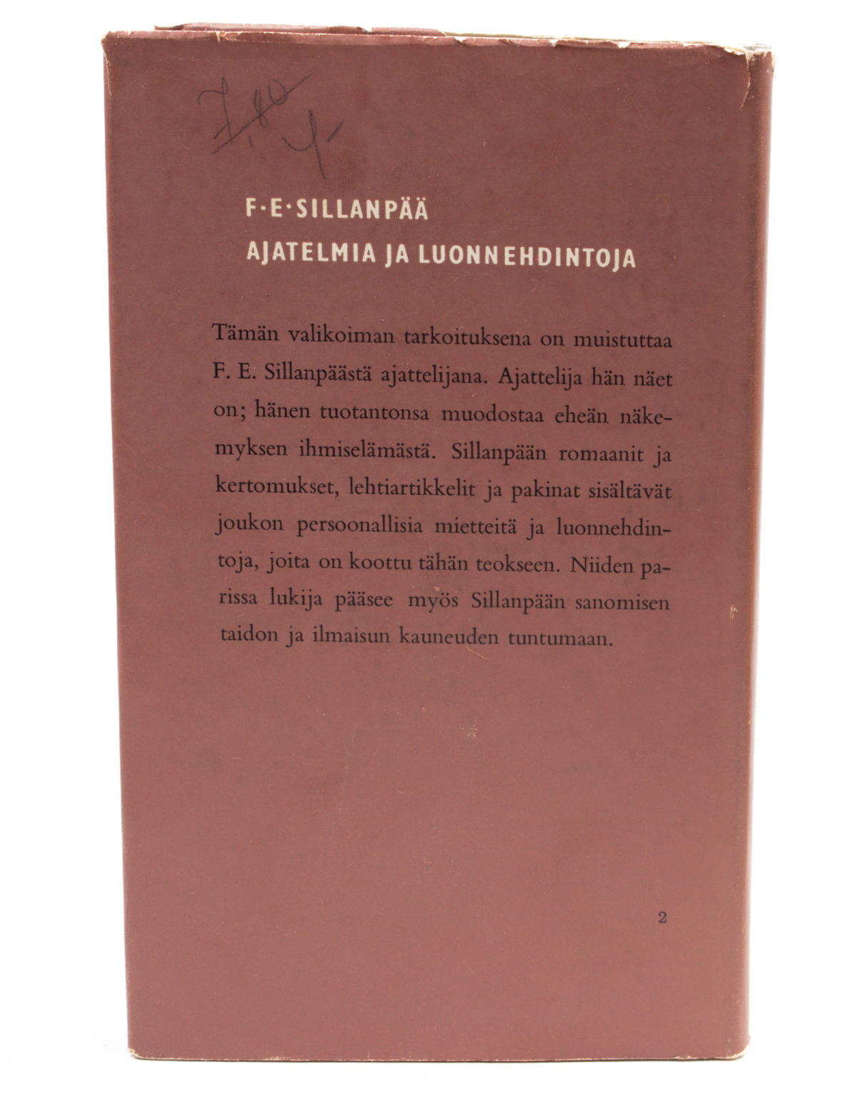 Ajatelmia ja Luonnehdintoja - F. E. Sillanpää - Image 2