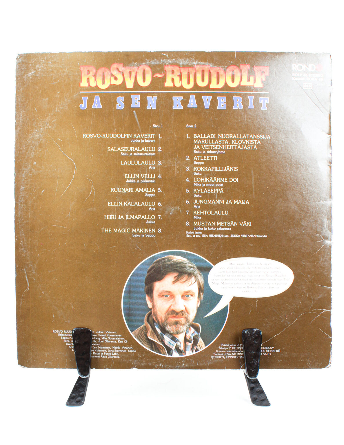Rosvo Ruudolf ja sen kaverit LP levy - Image 2