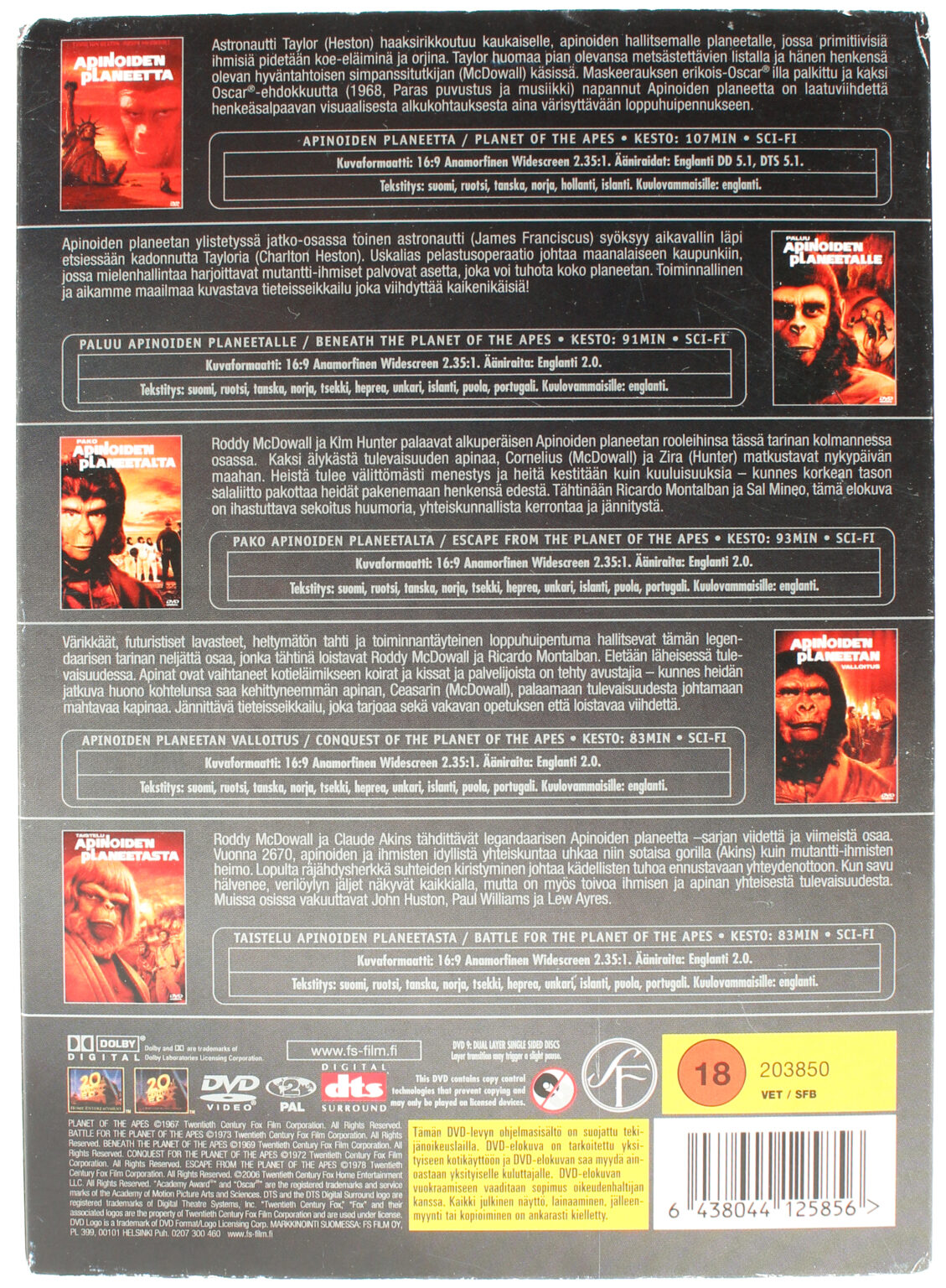 Apinoiden planeetta -DVD - Image 2