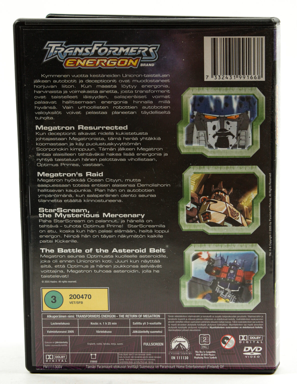 Transformers Energon - the Return of Megatron -DVD - Image 2