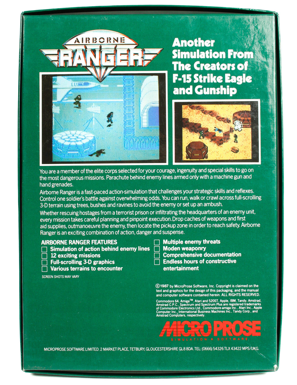 Airborne Ranger (Commodore 64/128)(Levyke) - Image 2