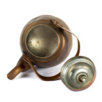 Vanha Peltiteos OY OPA Helsinki kuparipannu koristeeksi 1/4L