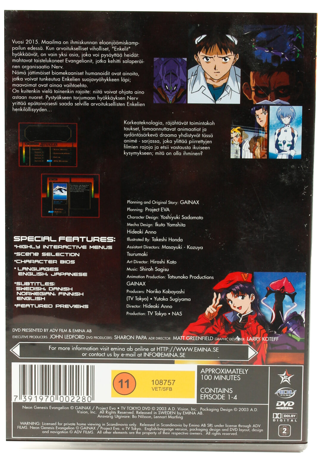 Neon Genesis Evangelion jaksot 1-20 [collection 0:1-0:6] DVD - Image 3