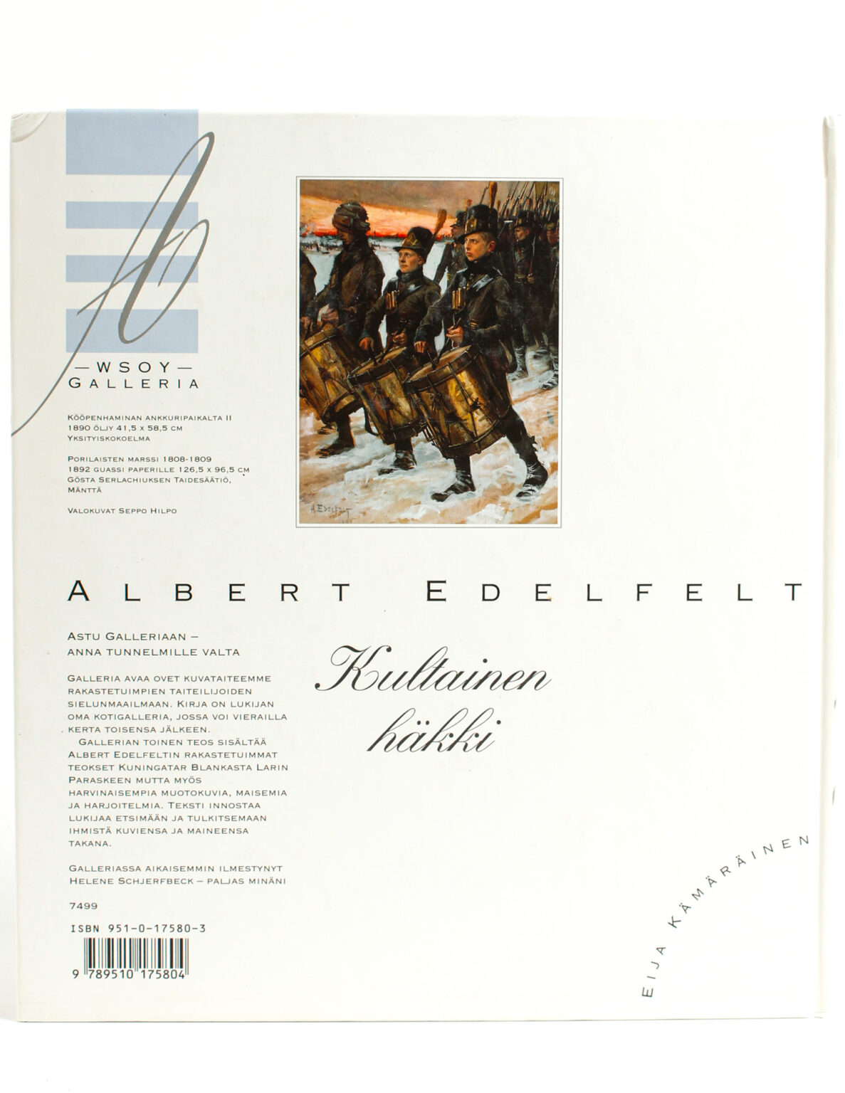 Albert Edelfelt / kultainen häkki - Image 3