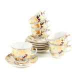 Lomonosov Golden Daisy kahvikupit 6 paria