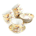 Lomonosov Golden Daisy kahvikupit 6 paria