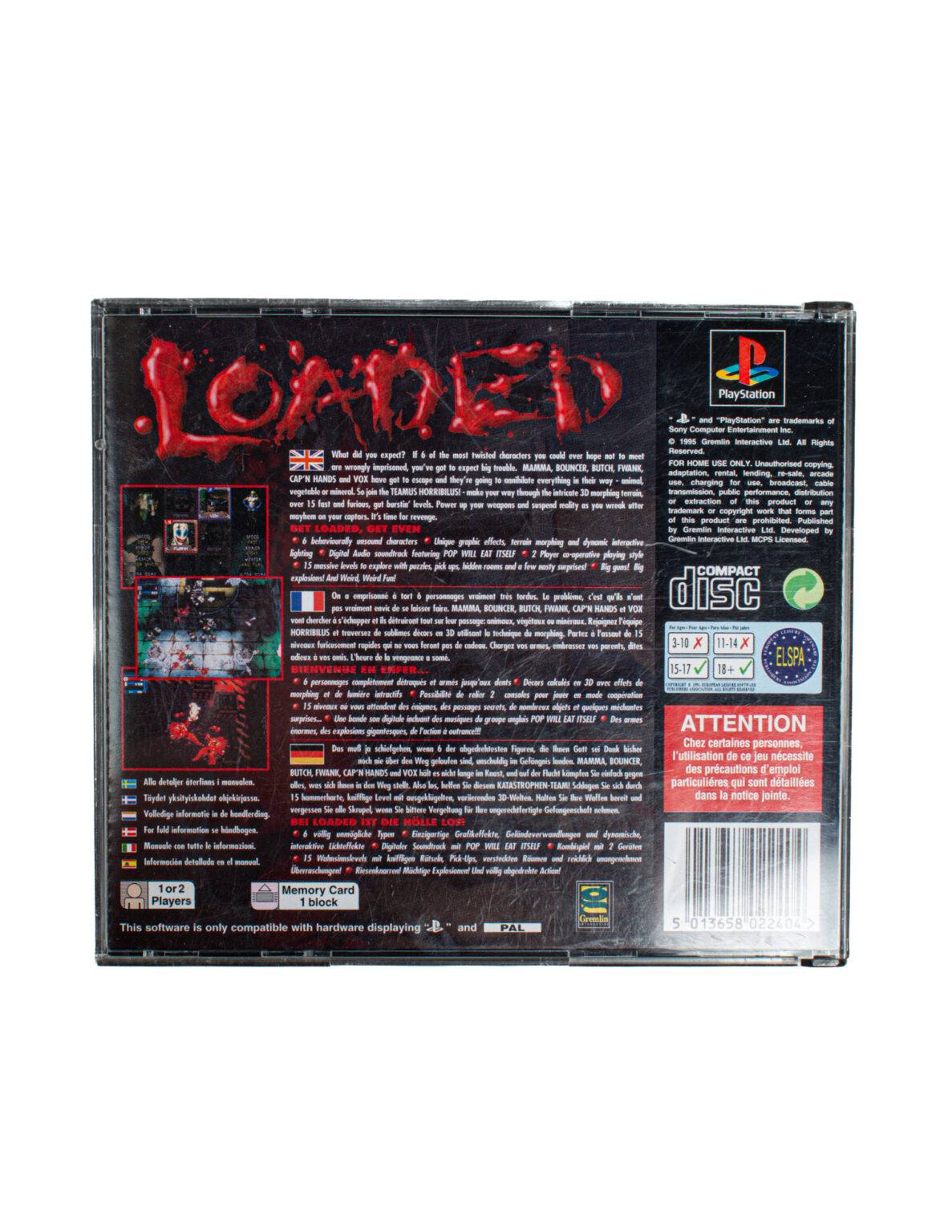 LOADED (PS1)(PAL) - Image 2