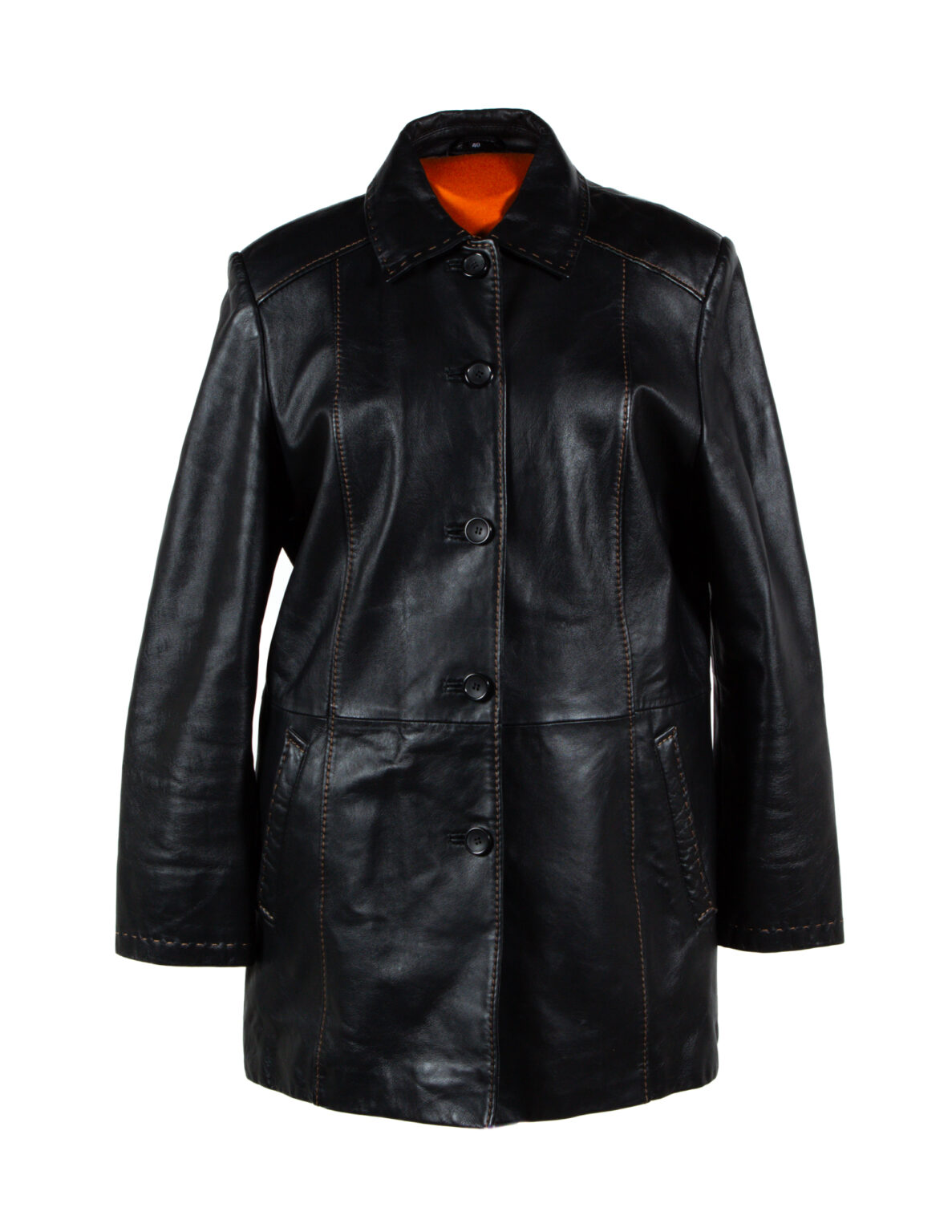 Big-L Leatherwear naisten nahkatakki (M, Medium)