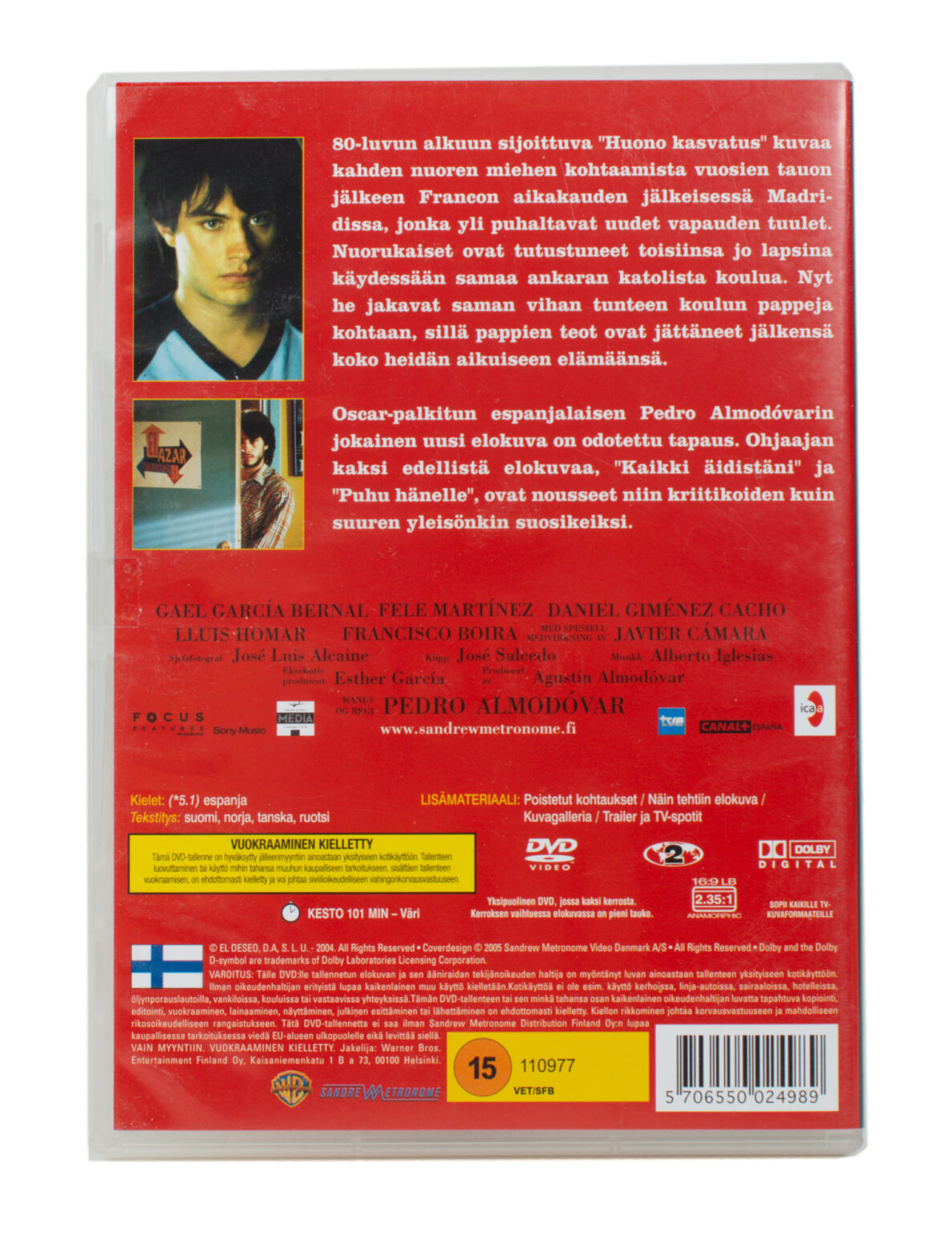 Huono Kasvatus (DVD) - Image 2