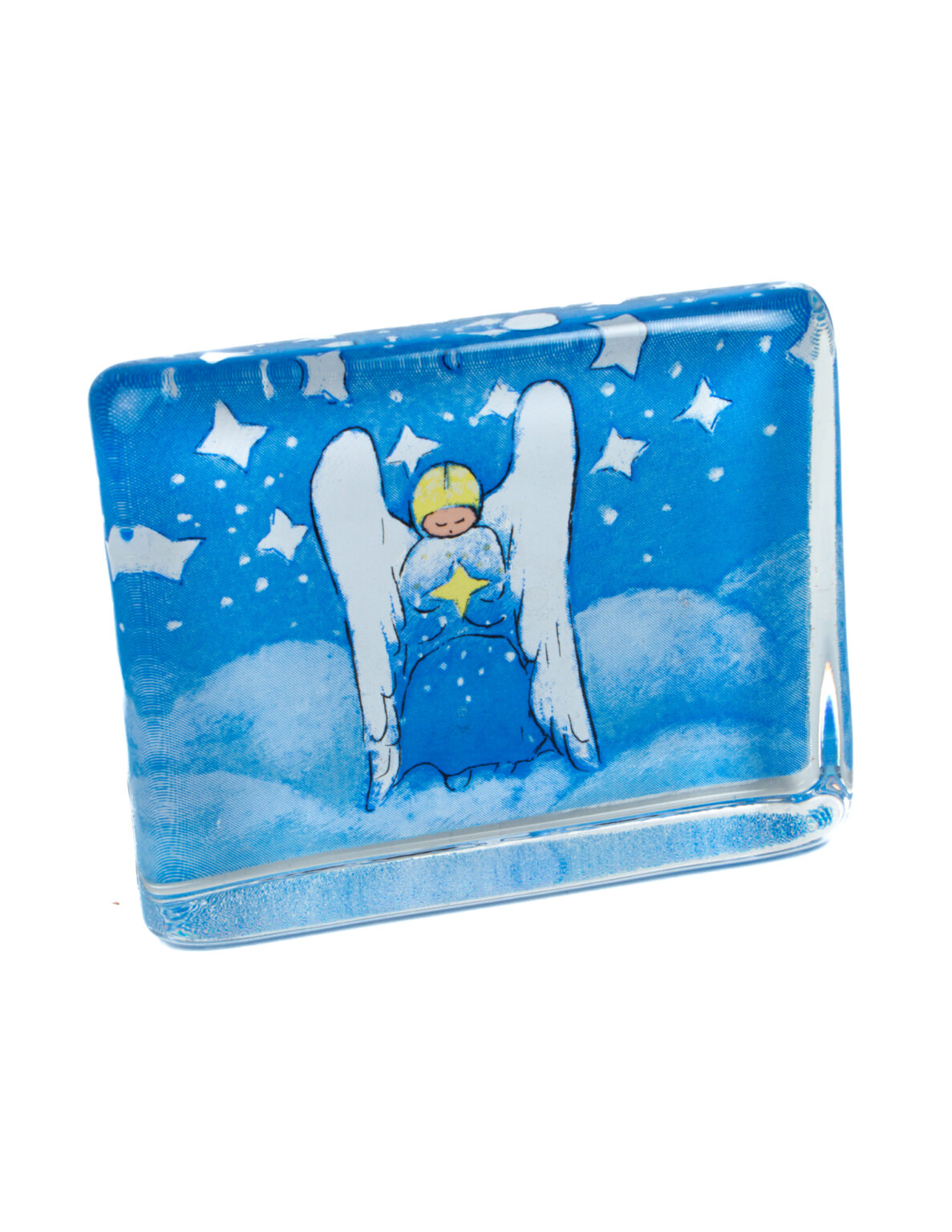 IITTALA "Ajatuksissa enkelin" Lasikortti - Image 2