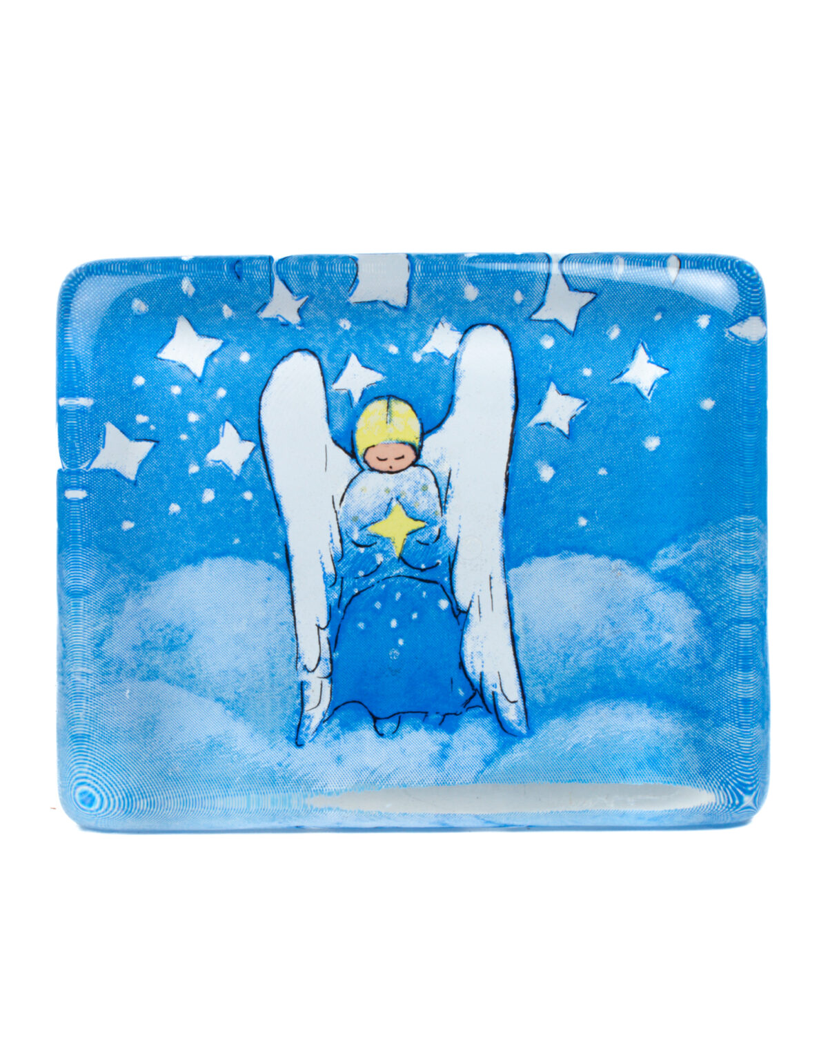 IITTALA "Ajatuksissa enkelin" Lasikortti