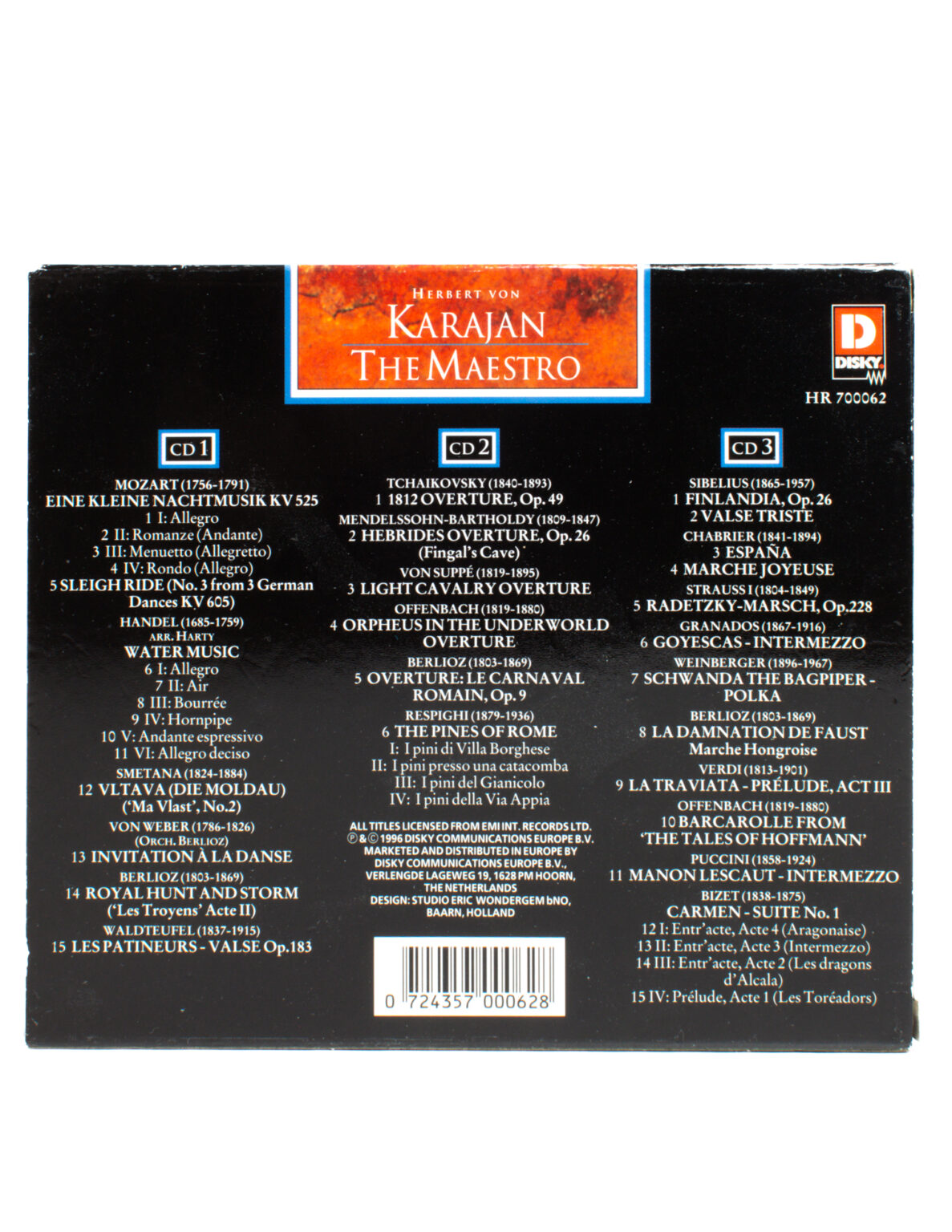 Herbert Von Karajan - The Maestro, 3 CD - Image 3