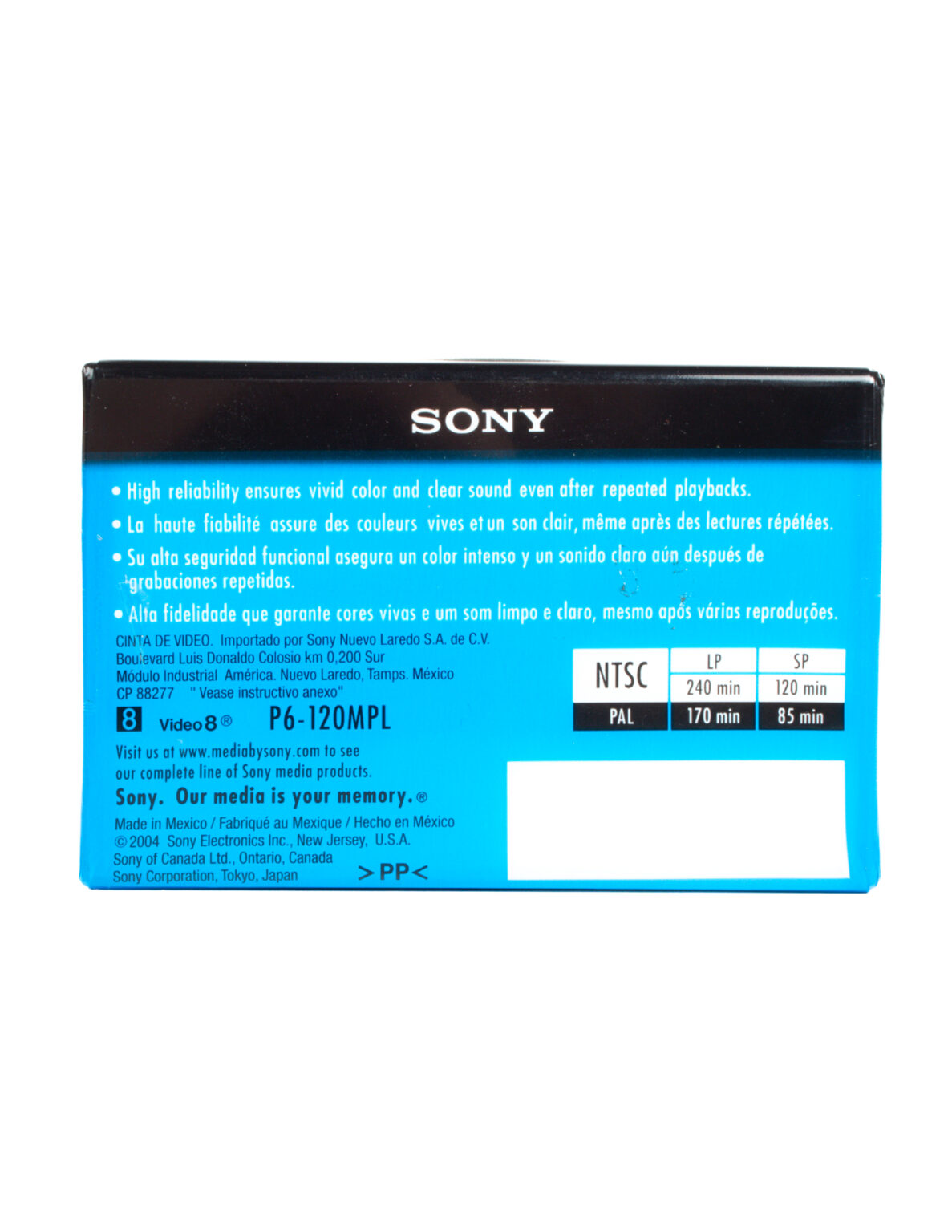 Sony Standard 8mm Kamerafilmi "Brilliant Color and Sound" 120 min - Image 3