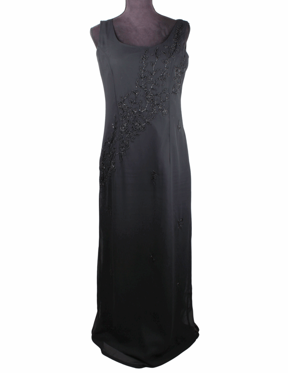 Elegantti hihaton juhlahame siemenhelmi -koristeilla, 38