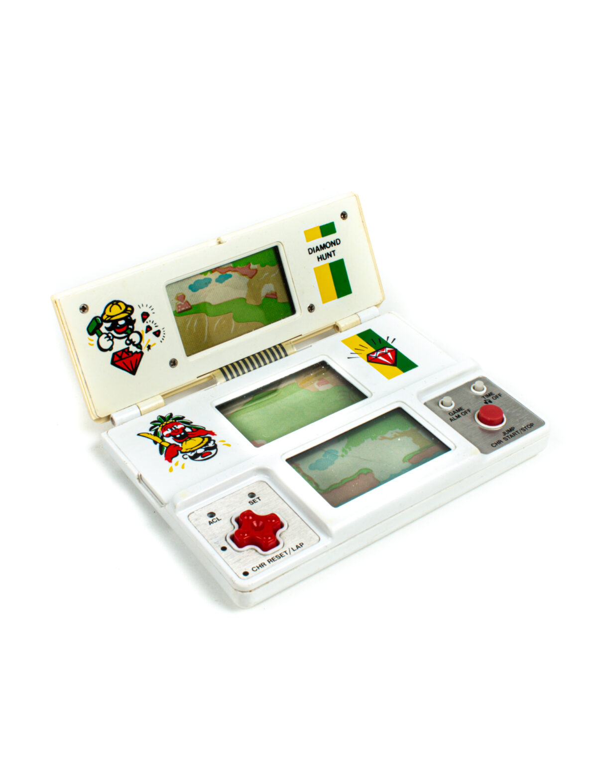 Diamond Hunt Vintage LCD käsikonsoli, Vtech Tri-Screen Time & Fun. - Image 2