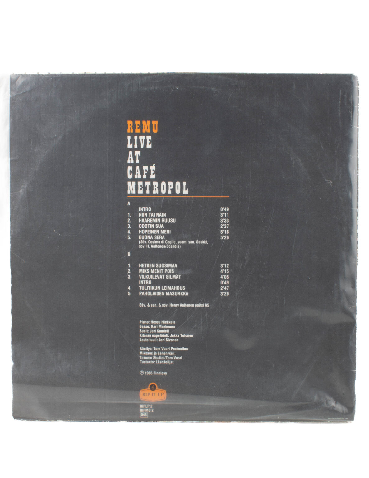 Remu: Live at Cafe Metropol LP - Image 2