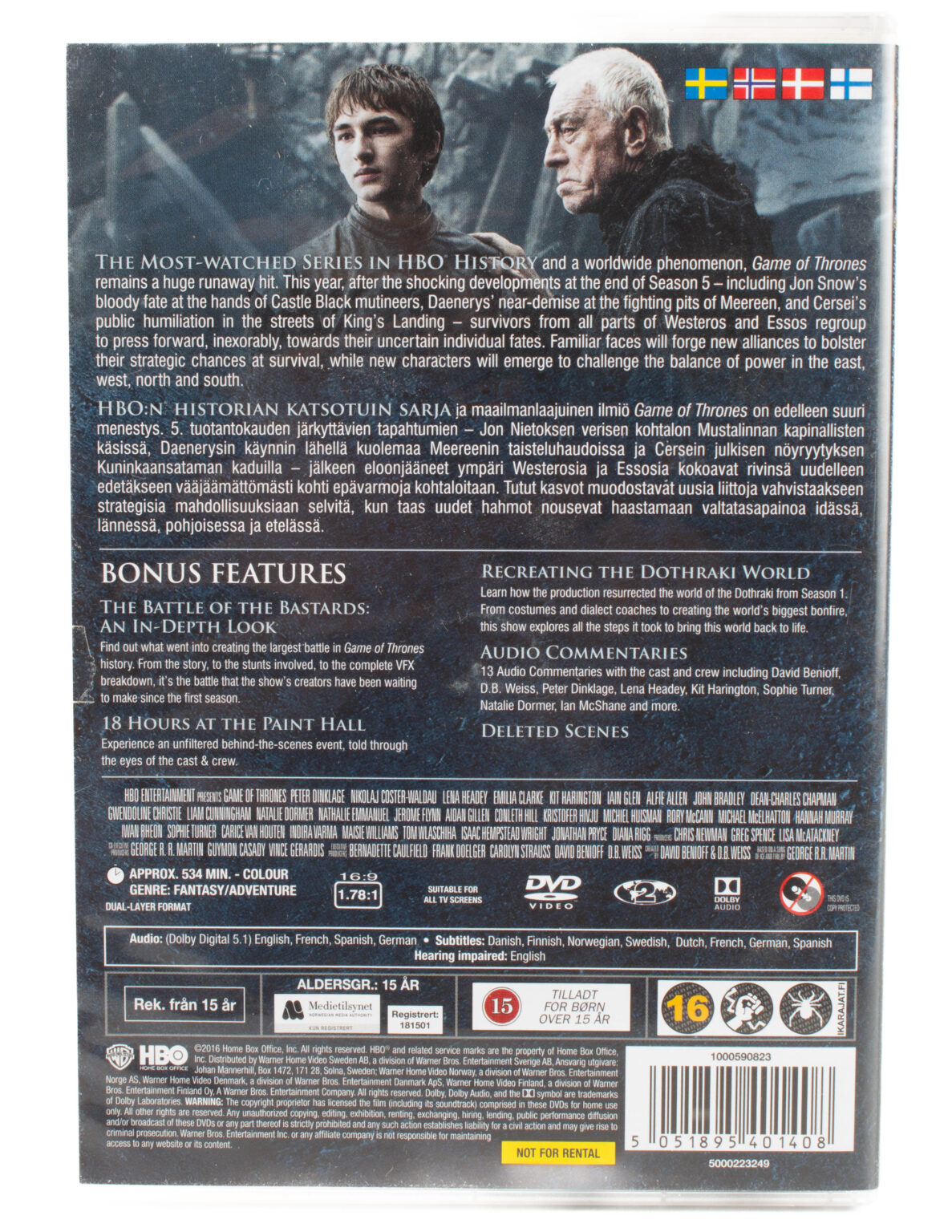 Game of Thrones, Tuotantokausi 6 (DVD) - Image 2