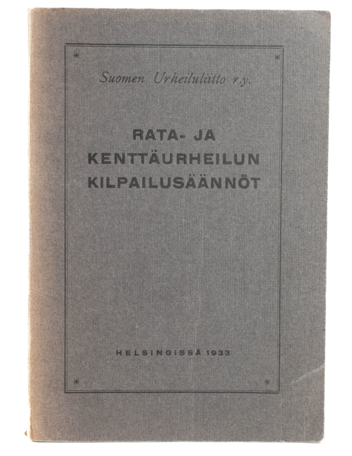 Rata- ja kenttäurheilun kilpailusäännöt - Suomen Urheiluliitto r.y.