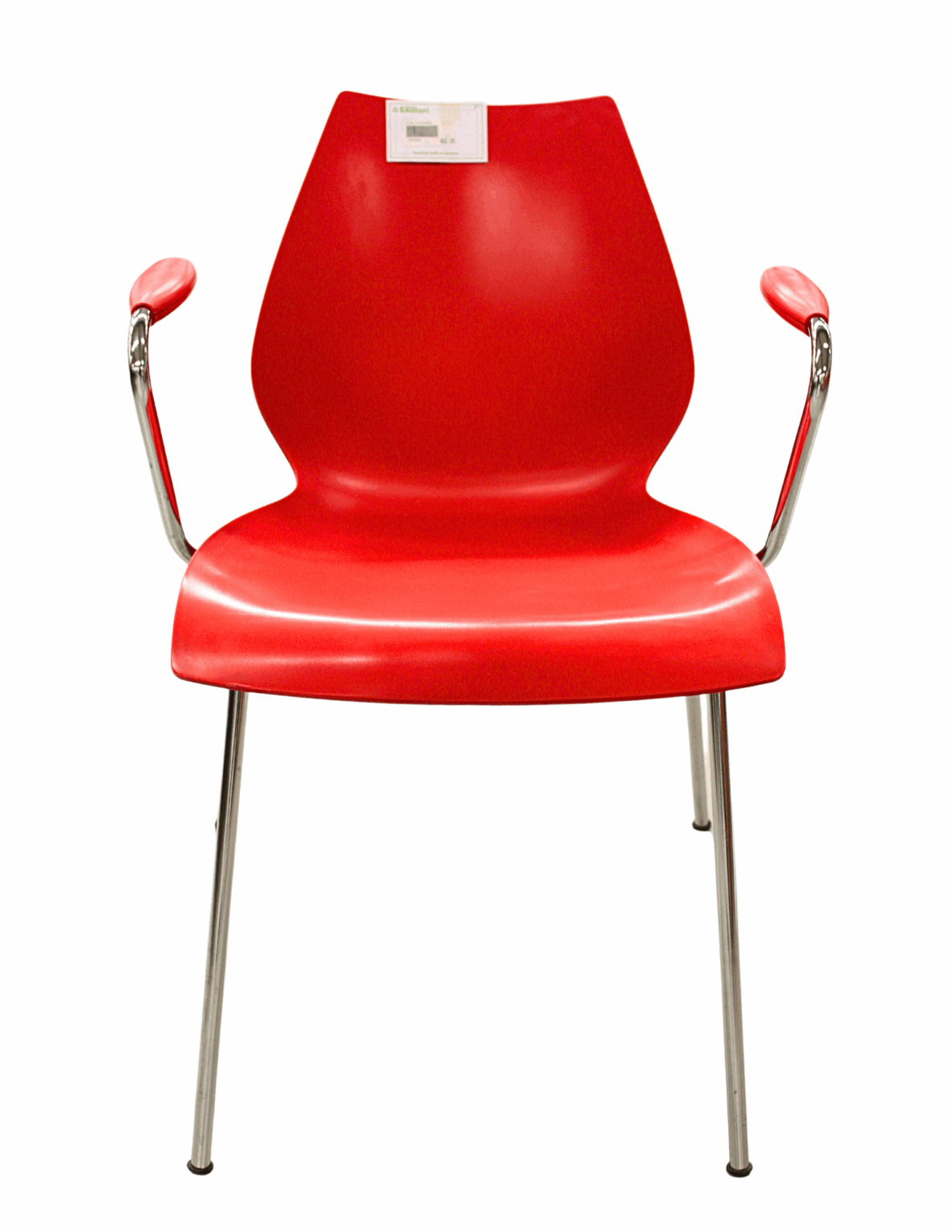 Punainen Kartell Maui Design tuoli metallijaloilla, vain nouto