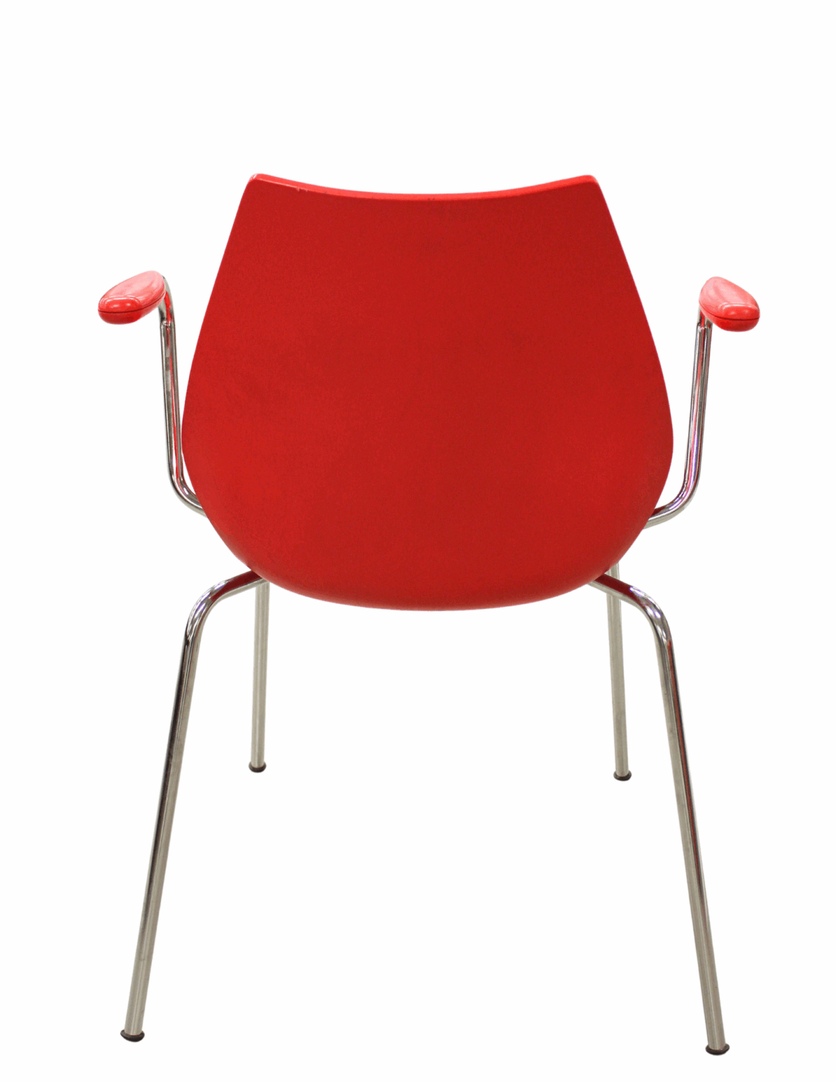 Punainen Kartell Maui Design tuoli metallijaloilla, vain nouto - Image 2