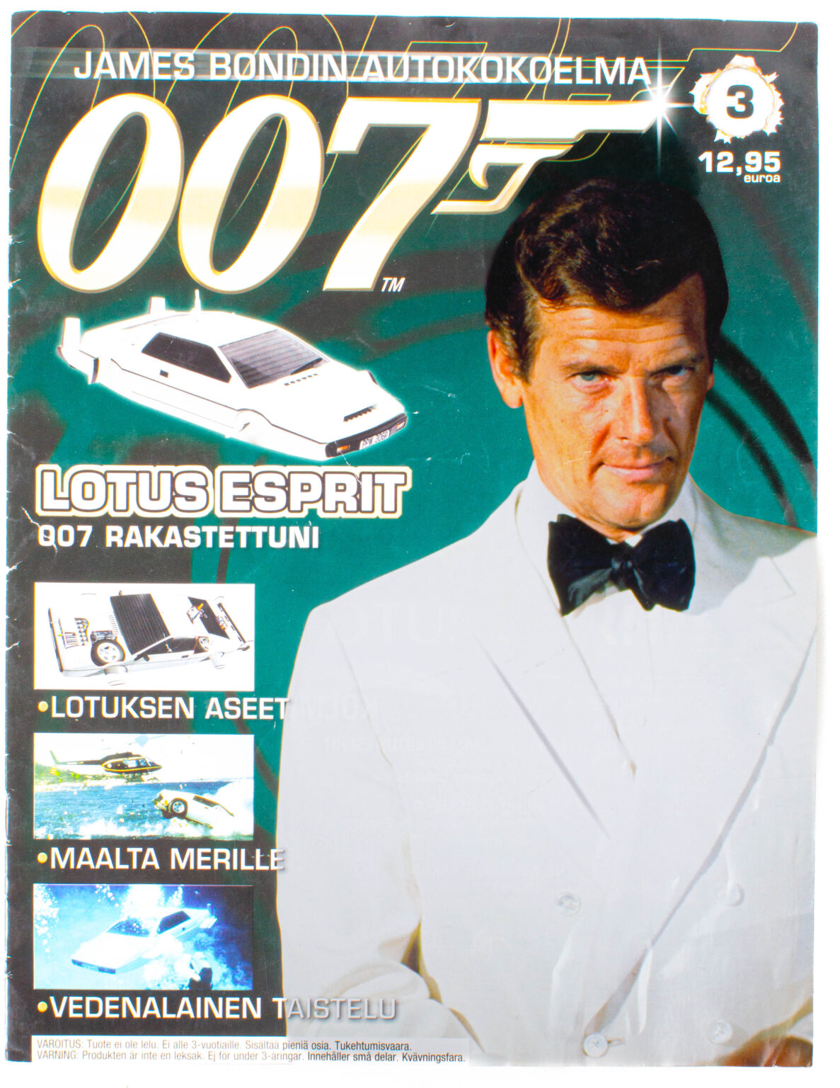 James Bondin autokokoelma nro.3. "007 rakastettuni"  Lotus Esprit keräilyauto 1:43 sekä lehti - Image 2