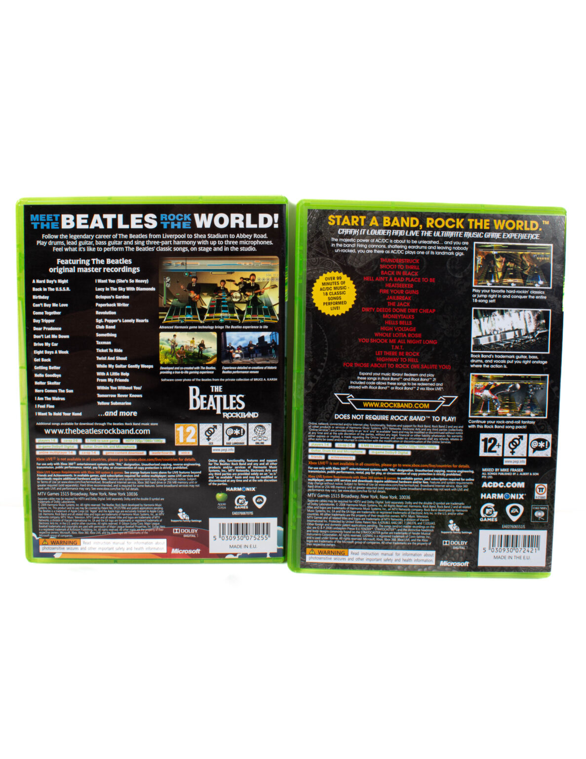 XBOX 360 - Rock Band "Instrument Edition"- 2 kitaraa, rummut ja 4 peliä - Image 10