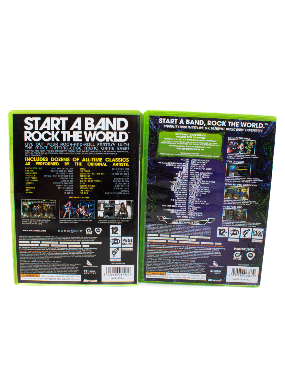 XBOX 360 - Rock Band "Instrument Edition"- 2 kitaraa, rummut ja 4 peliä - Image 9