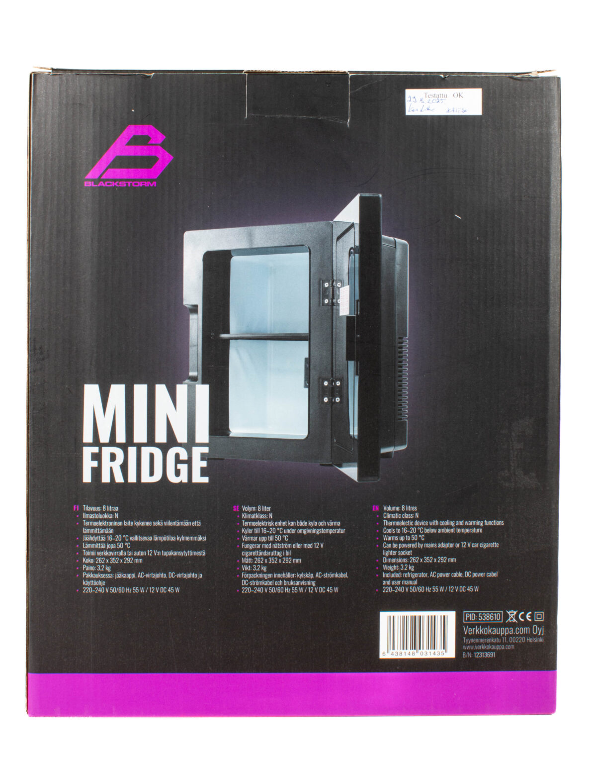 Kuin uusi minijääkaappi 8L - Pistoke sekä 12V, viilentää ja lämmittää - Image 4