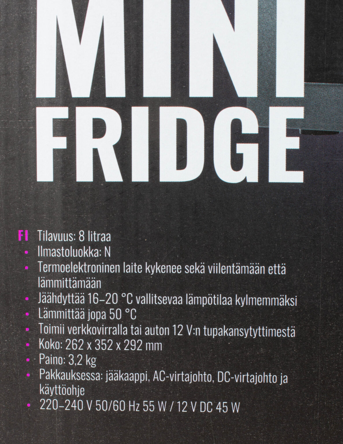 Kuin uusi minijääkaappi 8L - Pistoke sekä 12V, viilentää ja lämmittää - Image 3