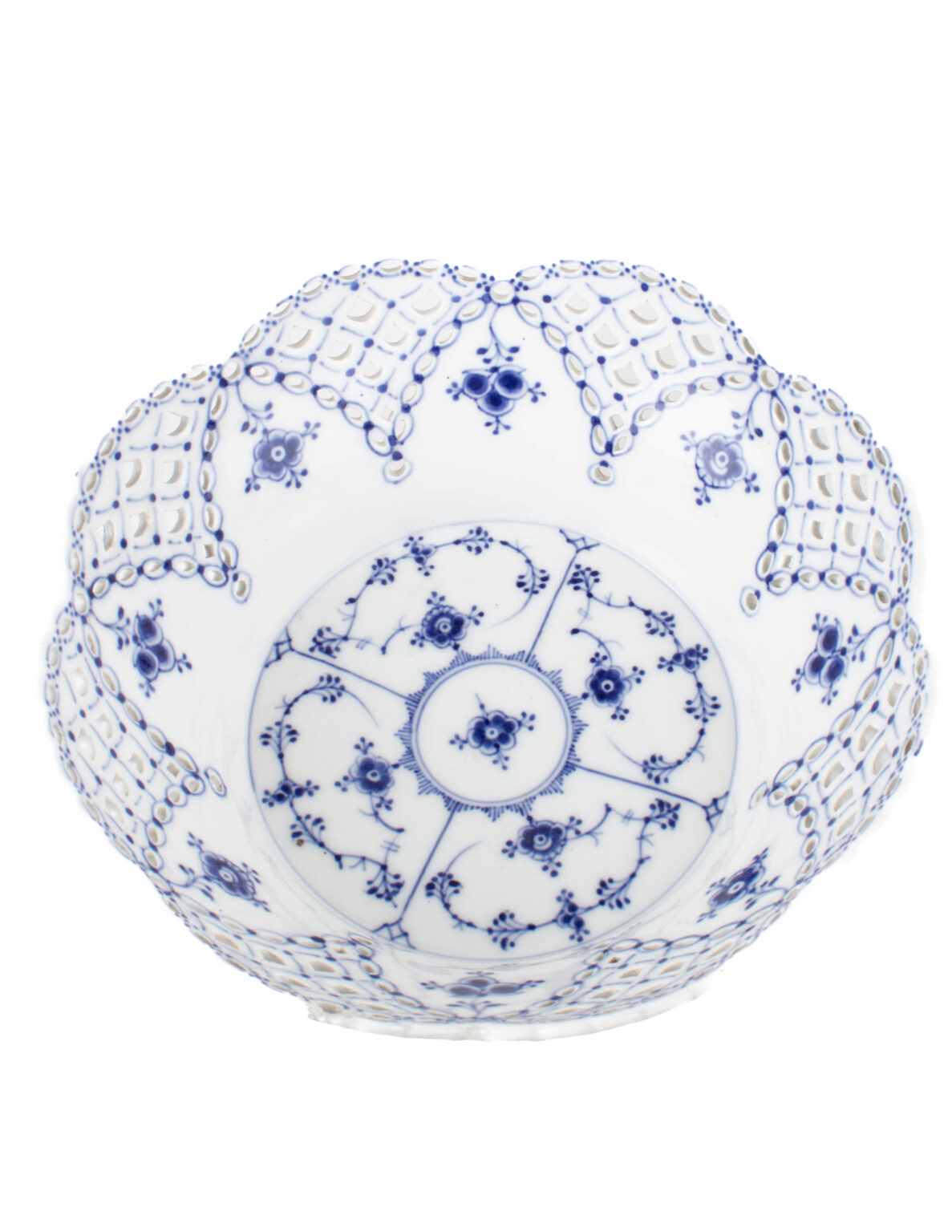 Royal Copenhagen 'Blue Fluted Full Lace' hedelmäkulho - Image 2