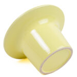 Keltainen maljakko, 10 cm.