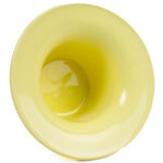 Keltainen maljakko, 10 cm.